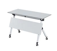 Mesa Plegable, Mesa Plegable Para Seminarios Y Conferencias, Mobiliario Moderno Para Oficinas Y Salas De Formación, Diseño Móvil Con Tablero Abatible Para Aulas Y Salas De Reuniones(A,140*60*75CM)