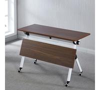 Mesa Plegable, Mesa Plegable Para Seminarios Y Conferencias, Mobiliario Moderno Para Oficinas Y Salas De Formación, Diseño Móvil Con Tablero Abatible Para Aulas Y Salas De Reuniones(B,140*50*75CM)