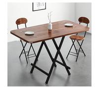 Mesa plegable - Mesa rectangular portátil multiusos para comedor y cocina con esquinas redondeadas, alta capacidad de carga para camping y uso doméstico