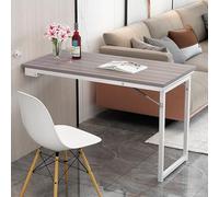 Mesa plegable montada en la pared, ahorro de espacio, escritorio de oficina en casa, mesa de comedor para cocina, balcón, dormitorio, ideal para uso pequeño y multifuncional