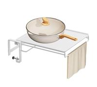 Mesa plegable montada en la pared, banco de trabajo flotante de pared, escritorio plegable flotante, mesa auxiliar de cocina, almacenamiento de cocina con toallero colgante para lavandería, oficina