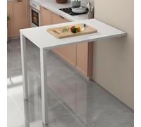 Mesa plegable montada en la pared, banco de trabajo industrial resistente para organización de cocina y lavandería