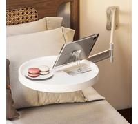 Mesa plegable montada en la pared con borde de seguridad, estante retráctil que ahorra espacio para la organización del hogar