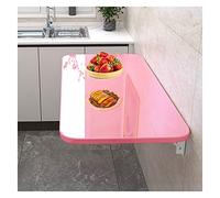 Mesa plegable montada en la pared con diseño de hojas colgantes para ahorrar espacio en la lavandería, estudio o dormitorio