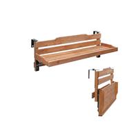 Mesa plegable montada en la pared, diseño ajustable resistente, solución que ahorra espacio para balcón, barandilla, uso al aire libre