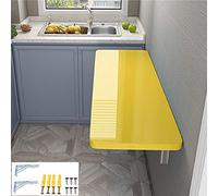 Mesa plegable montada en la pared, escritorio de cocina compacto y suave, diseño fácil de limpiar, perfecto para computadora o escritura, 100 x 60 cm