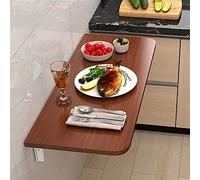 Mesa plegable montada en la pared, escritorio de comedor de madera que ahorra espacio para balcón, muebles compactos de cocina y dormitorio, mesa plegable versátil para organización del hogar y