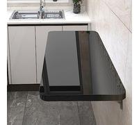 Mesa plegable montada en la pared, escritorio de hojas caídas que ahorra espacio para espacios pequeños, ideal para cocina y comedor, práctico diseño plegable