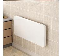 Mesa plegable montada en la pared, escritorio flotante compacto para espacios pequeños, oficina en casa, cocina, comedor (blanco, 40 x 20 cm)
