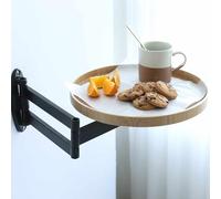Mesa plegable montada en la pared, escritorio flotante de 30 cm para espacios pequeños, ideal para comedor, sala de estar, dormitorio