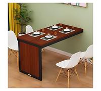 Mesa plegable montada en la pared, escritorio flotante para laptop, mesa de madera Murphy con hojas, escritorio flotante plegable que ahorra espacio, escritorio de pared plegable disponible en una