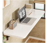Mesa plegable montada en la pared, escritorio flotante que ahorra espacio para espacios pequeños, color negro, 30 x 70 cm, mesa de bar de pared versátil para comedor, oficina en casa y soluciones de