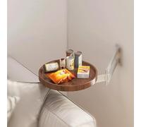 Mesa plegable montada en la pared, escritorio redondo, estante de pared giratorio de 180 grados, mesa auxiliar plegable para salón, escritorio moderno de pared, cafetería, tienda de postres, lugar de