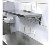 Mesa plegable montada en la pared, estante desplegable para servir y banco de trabajo flotante para cocina y comedor, fácil instalación, diseño compacto