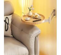 Mesa plegable montada en la pared, mesa de centro retráctil redonda, escritorio flotante ajustable, mesas plegables pequeñas que ahorran espacio, diseño de madera original