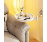 Mesa plegable montada en la pared, mesa de centro retráctil redonda, escritorio flotante ajustable que ahorra espacio, diseño original de madera para espacios pequeños, muebles versátiles y elegantes