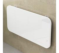 Mesa plegable montada en la pared, mesa de trabajo flotante para el hogar, oficina, cocina, comedor, color blanco, 100 x 50 pulgadas