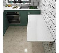 Mesa plegable montada en la pared para cocina, lavandería, 60 x 40, 80 x 40, 120 x 50 cm, escritorio flotante con hojas colgantes para el hogar, oficina, estaciones de trabajo, escritorios plegables
