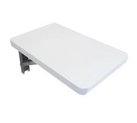 Mesa plegable montada en la pared para espacios pequeños, escritorio flotante compacto y nizer de cocina, mesa de comedor de esquina plegable con soportes de acero inoxidable (50 x 20 cm)