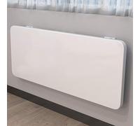Mesa plegable montada en la pared para oficina, hogar, cocina, balcón, escritorio colgante de computadora, mesa de estudio de madera, mesa de escritura, escritorio para laptop, color blanco.