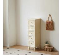 Mesa plegable multifunción alta y delgada, torre Sto de 5 niveles, cómoda blanca con armario de ternera estilo rústico Lar Capaci de piel estrecha