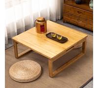 Mesa plegable multifuncional, mesa baja plegable de bambú de estilo japonés, mesa de café plegable cuadrada, mesa de té portátil, mesa de comedor para altar, mesas de ventana de bahía, tatami para