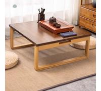 Mesa plegable multifuncional, mesa baja plegable de bambú de estilo japonés, mesa de café plegable cuadrada, mesa de té portátil, mesa de comedor para altar, mesas de ventana de bahía, tatami para