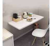 Mesa plegable multifuncional montada en la pared de 60 a 120 cm, escritorio compacto de barra de desayuno y banco de trabajo para oficina en casa, solución versátil y elegante para espacios pequeños