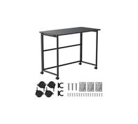 Mesa plegable negra móvil 100x50cm MC-1250 MC-1250 B