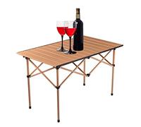 Mesa plegable para acampar - Escritorio plegable para exteriores | Mesa de coche plegable para barbacoa Jardín Patio trasero Mesa enrollable con bolsa de transporte para patio trasero Ximan