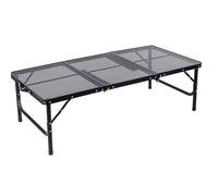 Mesa Plegable para Acampar Tri Plegable al Aire Libre Altura Ajustable Plegable Plebe Plegable Picnic de Aluminio Picnic Mesa de Viaje para Acampar 47.2x23.6x14.6in (Mesa Plegable)