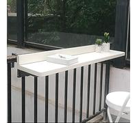 Mesa plegable para balcón al aire libre, aleación de aluminio a prueba de óxido, a prueba de sol, barra de bar, mesa de comedor colgante compacta para ocio, escritorio portátil para computadora