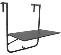 Mesa plegable para balcon color gris oscuro 60 x 43 cm