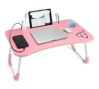Mesa plegable para cama, soporte ajustable para laptop y mesa de servicio de desayuno para cama o sofá, soporte perfecto para cuaderno y escritorio de lectura para oficina en casa, portátil y versátil