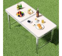 Mesa plegable para eventos al aire libre, solución compacta y portátil para catering, camping, bufés, bodas, picnics y fiestas