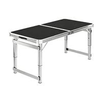 Mesa Plegable Para Eventos De Pánico Para Acampar 70-180 Cm, Mesa Para Parrilla Al Aire Libre Tablero, Mesas Comedor Rectángulo Para Preparación El Trabajo Mesas Trabajo Utilitarias(Negro,80cm/2.6ft)