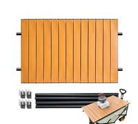 Mesa plegable para exteriores, tablero de carrito de jardín, tablero de metal, accesorio de escritorio para patio, coche, playa, campamento, viajes, picnic, barbacoa