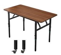 Mesa plegable para laptop, escritorio plegable portátil para oficina en casa, estación de trabajo ligera y resistente para espacios pequeños