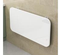 Mesa plegable para montar en la pared, escritorio de madera que ahorra espacio, escritorio de pared compacto, mesa oculta con hojas, color blanco (100 x 30 cm), perfecta para espacios pequeños y