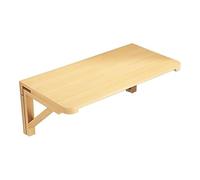 Mesa plegable para montar en la pared, escritorio plegable que ahorra espacio para oficina en casa, cocina, comedor, estudio, banco de trabajo, elegante acabado de madera para espacios pequeños, 100 x