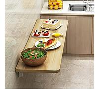Mesa plegable para montar en la pared para espacios pequeños, escritorio resistente para comedor y computadora, mesa de cocina que ahorra espacio, opciones de varios tamaños para una vida compacta