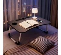 Mesa Plegable para Ordenador Portátil Escritorio para Cama Sofá y Sillón Bandeja Multifuncional para Laptop Mesa Portátil para Leer Escribir Trabajar Desayuno en Cama Escritorio Ajustable Compacto Bla