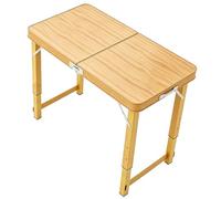 Mesa plegable para parrilla, mesa de pánico para acampar de aluminio, mesas de comedor plegables rectangulares de altura ajustable, mango ligero y portátil viajes, cocinar, picnic(180cm/5.9ft)