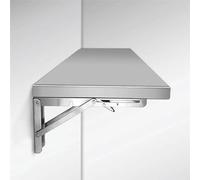 Mesa plegable pared mesa plegable de acero inoxidable mesa plegable simple y duradera,Hecho de acero inoxidable 304, soporte plegable de acero inoxidable engrosado,puede soportar hasta 150 kg de peso.