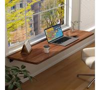 Mesa Plegable Pared,Mesa Plegable De Pared Estable De Madera Maciza,Mesa De LavanderíA Plegable,para Comedor, Estudio, Cocina, Cena, LavanderíA, Bar,Marrón,60×30cm(24×12in)