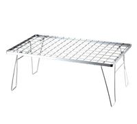 Mesa plegable portátil para camping, mesa de picnic multiusos de acero inoxidable, mesa plegable de jardín al aire libre, ligera y compacta para un fácil transporte y configuración
