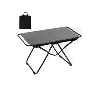 Mesa plegable portátil para parrilla, mesa de camping extragrande de metal con bolsa de almacenamiento para barbacoa, picnic, playa, pesca, jardín, balcón, solución versátil para comedor al aire libre