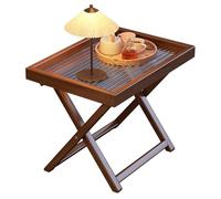 Mesa plegable portátil para uso en interiores y exteriores, mesa de plástico ligero para escribir, comer y eventos, diseño compacto para cama y sofá