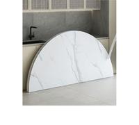 Mesa plegable redonda, mesa plegable de madera para cocina y patio, 24 a 71 pulgadas de diámetro, diseño plegable por la mitad, fácil almacenamiento con herrajes metálicos