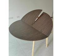 Mesa plegable redonda, mesa plegable de madera resistente, encimera circular que ahorra espacio para banquetes/mercadillos/restaurantes, 47 51 55 59 63 67 70 75 79 pulgadas (200 cm/79 pulgadas) LWX